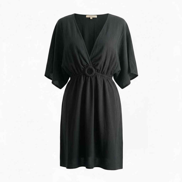 Deep V Cover Up Dress
