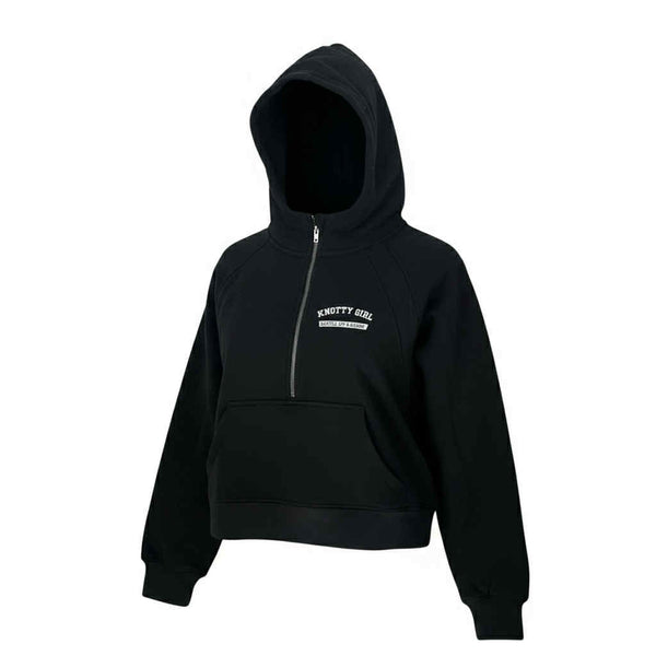 Black Front ZIp Hoodie