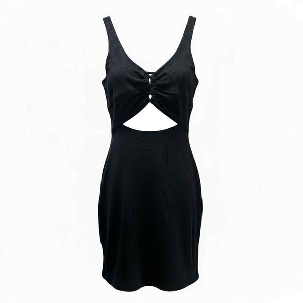 Tie Front Open Dress