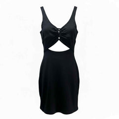 Tie Front Open Dress