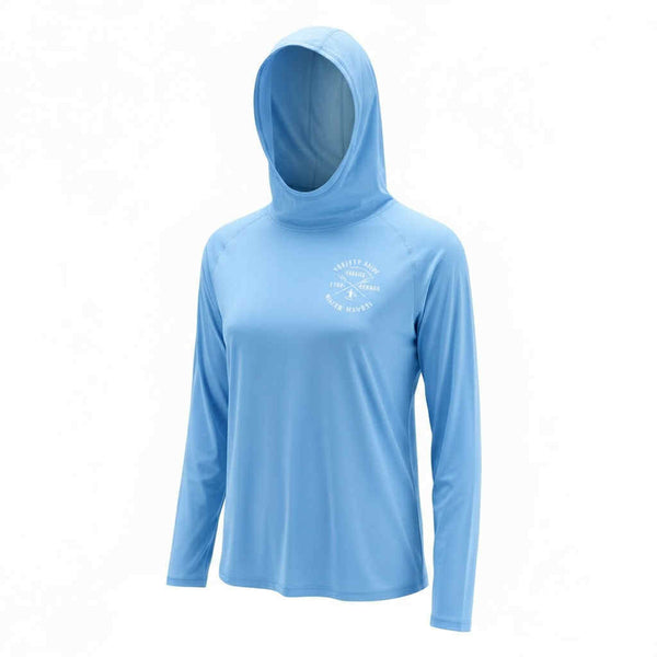 UPF 50 Periwinkle coverup hoodie