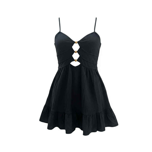 Button Open Front Dress