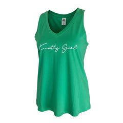 Lightweight Emerald V-Neck Tank Top