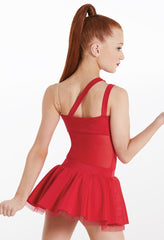 MEDIUM- Red dress one shoulder