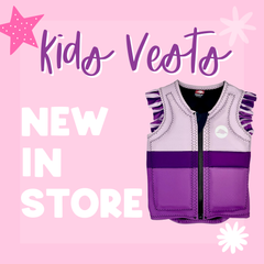 Tri Color Girls Vest- Purple