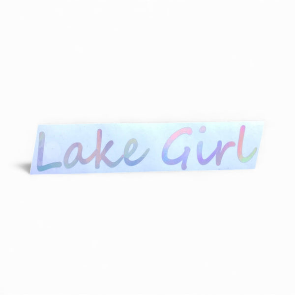 Lake Girl Silver Decal