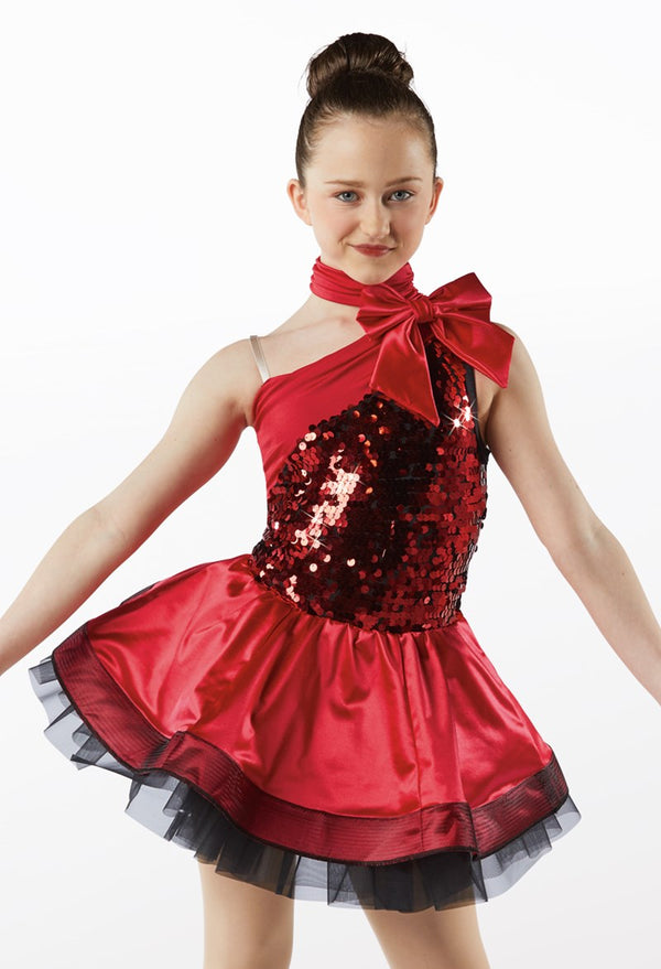 (2) Red Bow Collar Dresses