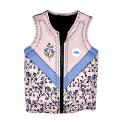 Girl's Bluebell Floral Vest- Periwinkle/Pink