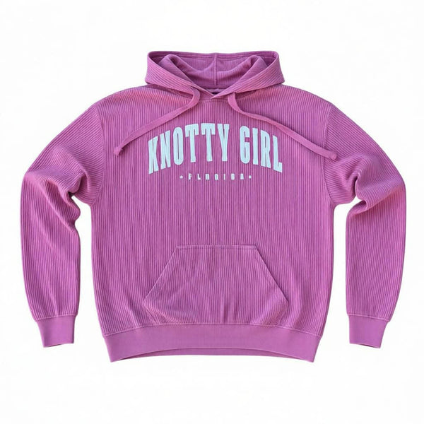 Beachy Ribbed Knotty Girl Hoody