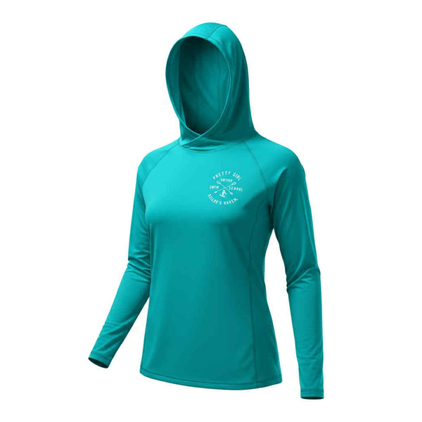UPF 50 Teal coverup hoodie