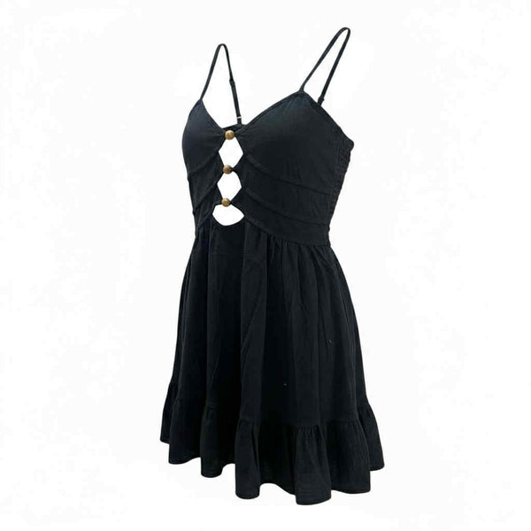 Button Open Front Dress