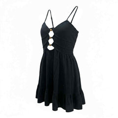 Button Open Front Dress