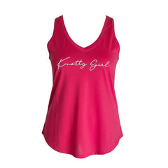 Lightweight Pink V-Neck Tank Top