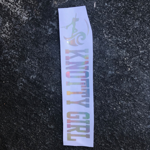Vertical Knotty Girl Decal