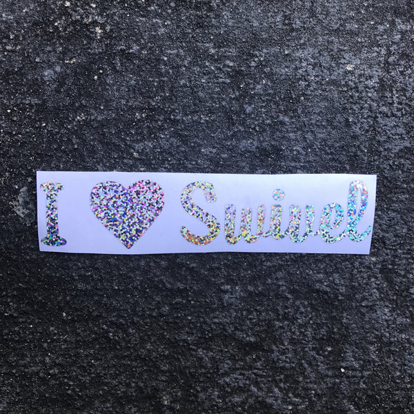 I LOVE SWIVEL Decal