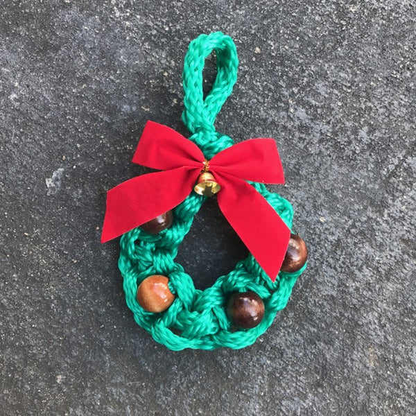 Christmas Wreath Rope Ornament
